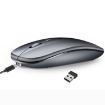 HXSJ M90 Grey Ultrathin Mute Rechargeable Dual Mode Wireless Mouse - 1