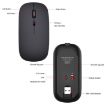HXSJ M90 Grey Ultrathin Mute Rechargeable Dual Mode Wireless Mouse - 3