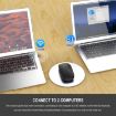 HXSJ M90 Grey Ultrathin Mute Rechargeable Dual Mode Wireless Mouse - 9