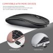 HXSJ M90 Gold Ultrathin Mute Rechargeable Dual Mode Wireless Mouse - 8