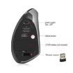 HXSJ T24 Wireless Vertical Ergonomic Mouse, 6 Buttons, 2400 DPI, Black - 7