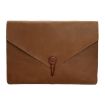 Genuine Leather Laptop Tablet Bag for 15.4" & Below - Yellow - 1