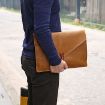 Genuine Leather Laptop Tablet Bag for 15.4" & Below - Yellow - 8