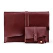 Leather Laptop & Tablet Bag w/ Cable Winder for 11.6" & Below - Wine Red - 2