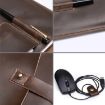 Leather Laptop & Tablet Bag w/ Cable Winder for 15" & Below - Wine Red - 6