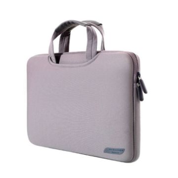 12" Portable Air Permeable Sleeve Bag for Laptops, 32x21x2cm, Grey - 1