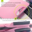 12" Magenta Sleeve Bag for MacBook & Lenovo Laptops, 32x21x2cm - 5