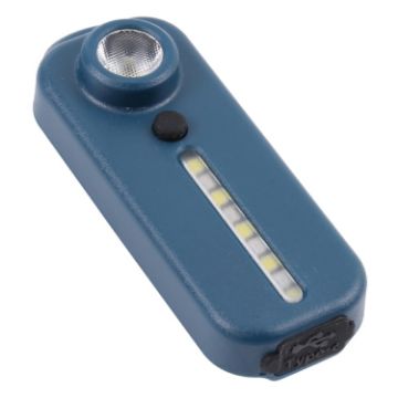 Rechargeable Red & Blue Warning Bicycle Tail Light - 6 Lamp Beads USB-C - 1