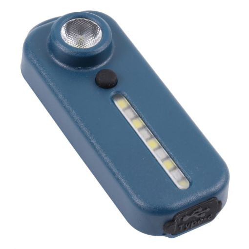 Rechargeable Red & Blue Warning Bicycle Tail Light - 6 Lamp Beads USB-C - 1