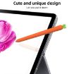 Carrot Silicone Cover for Samsung Galaxy Tab S7 - Orange Protective Case - 3