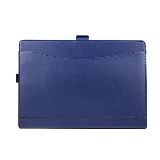 Microsoft Surface Pro 7/7+ Blue Leather Case with Pen Slot & Holder - 1