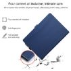 Microsoft Surface Pro 7/7+ Blue Leather Case with Pen Slot & Holder - 4