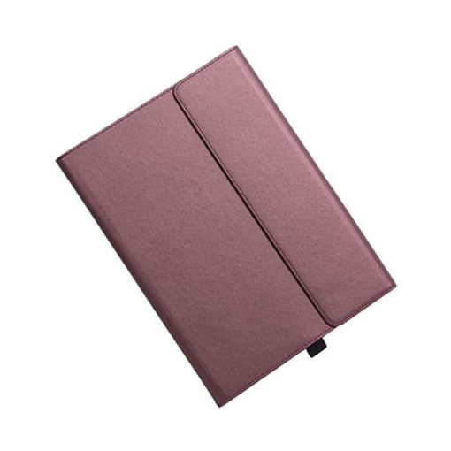 Surface Pro 7/7+ Red Leather Case with Pen Slot & Holder - 1
