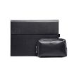 Microsoft Surface Pro 7/7+ Leather Case with Pen Slot & Power Bag (Black) - 1