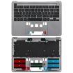 MacBook Pro 13" 2021 A2338 C-Side Cover + US Keyboard (Grey) - 1