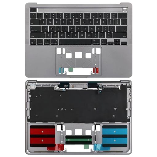 MacBook Pro 13" 2021 A2338 C-Side Cover + US Keyboard (Grey) - 1