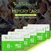 Richwell 16GB Class 10 Micro SD Memory Card - High Speed TF Card - 3