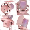 FEELWORLD VM1 USB Condenser Gaming Microphone - Pink, Noise Cancel, RGB - 3