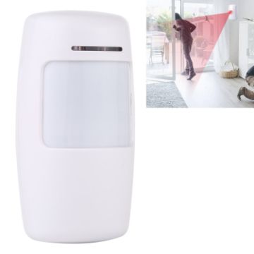 433MHz Wide Angle Wireless PIR Detector - White | Motion Sensor Security - 1