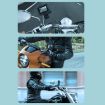 RUIGPRO Black Motorcycle Handlebar Phone Bracket for GoPro/Insta360/DJI - 9