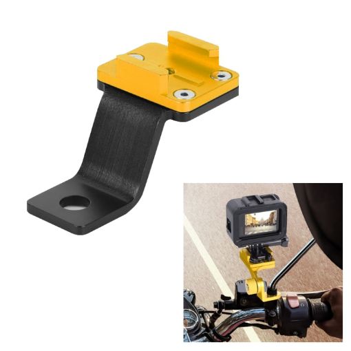 RUIGPRO Gold Motorcycle Handlebar Phone Bracket for GoPro/Insta360/DJI - 1