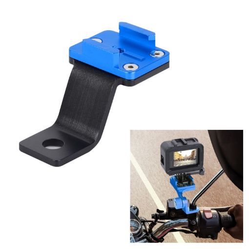 RUIGPRO Blue Motorcycle Handlebar Phone Bracket for GoPro/Insta360/DJI - 1