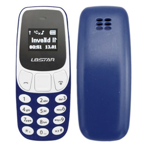 GTStar BM10 Mini Phone, Bluetooth Dialer, MP3, Dual SIM, 2G, Dark Blue - 1