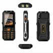 Q8 Elder Phone: Waterproof, Shockproof, 16800mAh, Dual SIM, 2G (Black) - 2
