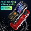 Q8 Elder Phone: Waterproof, Shockproof, 16800mAh, Dual SIM, 2G (Black) - 4