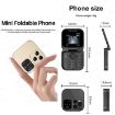 SERVO i16 Pro Mini Flip Phone, 1.77", Dual SIM, Bluetooth, FM, GSM, Black - 7