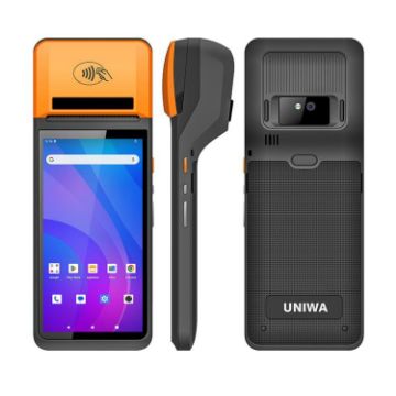 UNIWA V4P 6" NFC Android 13 POS Phone w/ Thermal Printer, 3GB+16GB, 4G - 1