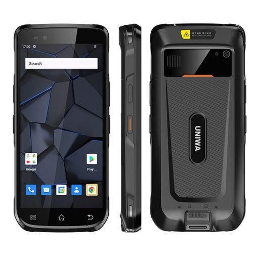 UNIWA M600 Rugged Phone, 4GB+64GB, 6" Android 12, 4G, Black, US Plug - 1