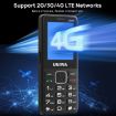 UNIWA V2000 Elder Phone, 2.4" Unisoc T107, 1700mAh, 4G, SOS, US Plug - 4