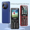 UNIWA V2000 Elder Phone, 2.4" Unisoc T107, 1700mAh, 4G, SOS, US Plug, Red - 2