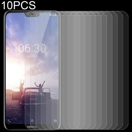 Nokia X6 Tempered Glass Film 10 PCS 0.26mm 9H 2.5D Screen Protector - 1