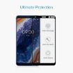 Nokia 9 Full Screen Tempered Glass Protector 9H 9D - Black - 4