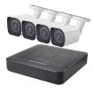 A4B6 4Ch Bullet IP Camera NVR Kit - Night Vision, Motion Detection, 15m IR - 1