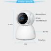 YT24 V380 3.0MP Pan-Tilt WiFi IP Camera, Night Vision, Motion Detection - 8