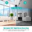 QX33 1080P 360 PTZ WIFI Camera, Night Vision, 2-Way Audio, 64GB TF, UK Plug - 9