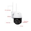 QX36 1080P 3.0MP PTZ WIFI Camera, 360 Rotating, IP65 Waterproof - 2