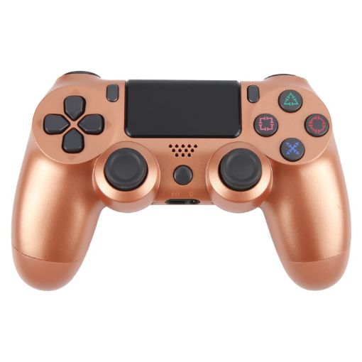 Bronze Wireless Bluetooth Snowflake Button Game Controller for Sony PS4 - 1
