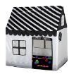 Children's Black & White Play Tent - Small Game House for Kids - 1