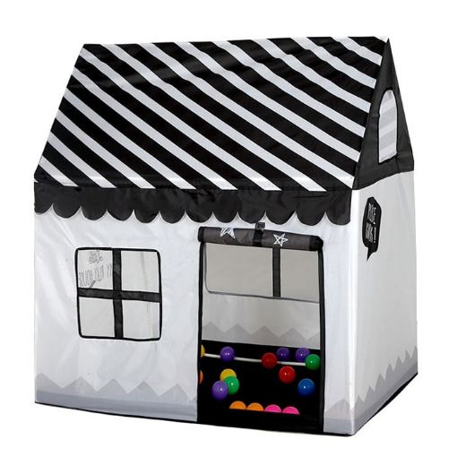Children's Black & White Play Tent - Small Game House for Kids - 1