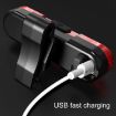 USB Rechargeable Bicycle LED Taillight - Blue Light Tail Lamp - 5