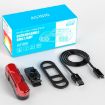USB Rechargeable Bicycle LED Taillight - Blue Light Tail Lamp - 8