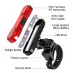 USB Rechargeable Bicycle LED Taillight - Red Light Tail Lamp - 3