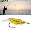 10 PCS 4cm Soft Shrimp Bait Lures with Hook - Natural Fishing Poppers - 1