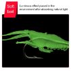 10 PCS 4cm Green Soft Shrimp Bait Lures with Hook for Fishing - 5