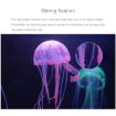 Yellow Silicone Jellyfish Aquarium Decoration - 8x20cm Fluorescent Sucker - 3