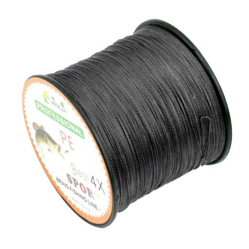 HENGJIA 4.0# 45LB 500m Strong Braid PE Fishing Line Kite Line Black - 1